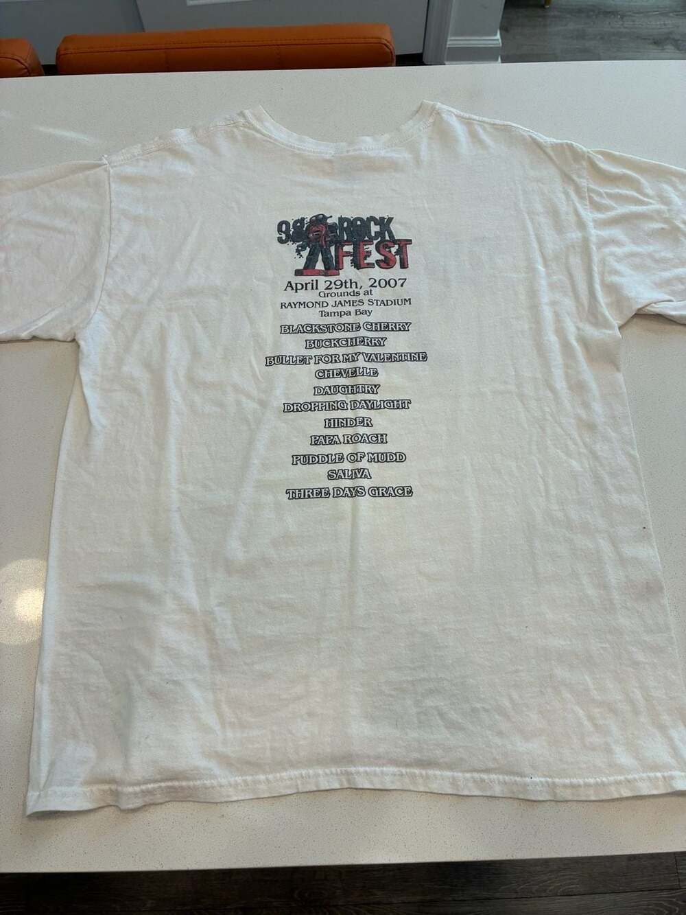 98 Rock Fest 2007 Size L Band Concert T-Shirt